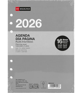 RECAMBIO AGENDA ANUAL DIA PAGINA 2026 MIQUELRIUS
