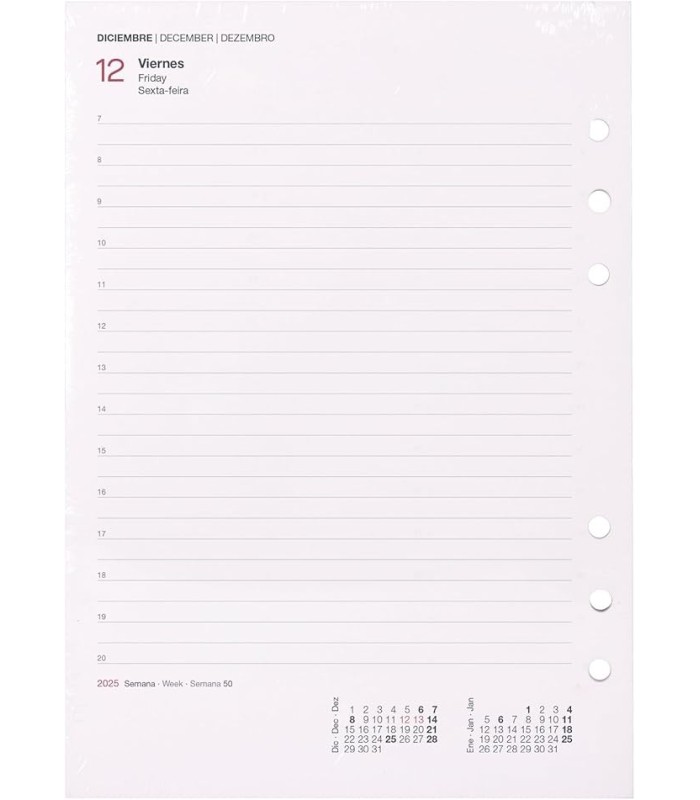 RECAMBIO AGENDA ANUAL DIA PAGINA 2026 MIQUELRIUS