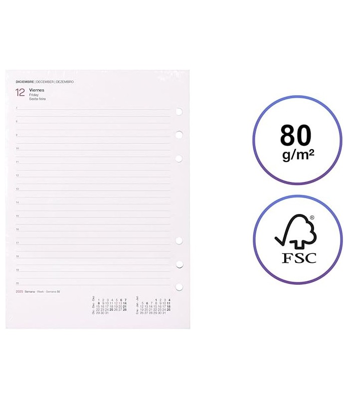 RECAMBIO AGENDA ANUAL DIA PAGINA 2026 MIQUELRIUS