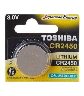 PILA BOTON TOSHIBA ALCALINA LITIO CR2450 3V