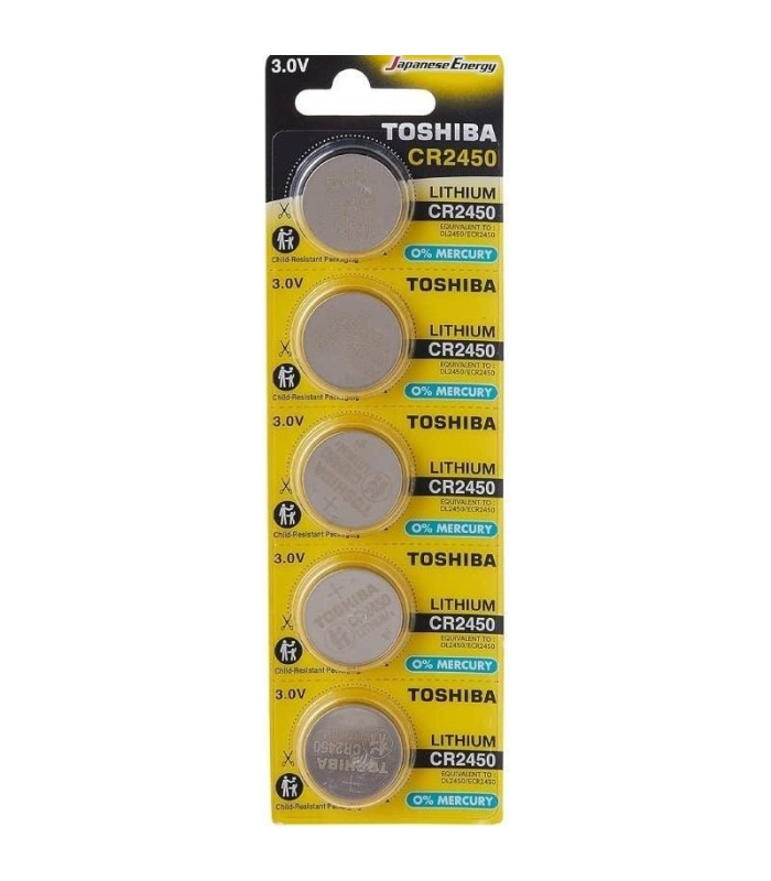 PILA BOTON TOSHIBA ALCALINA LITIO CR2450 3V