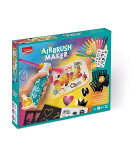 KIT DE AEROGRAFO PARA NIÑOS AIRBRUSH MAKER MAPED + PACK DE RECAMBIOS