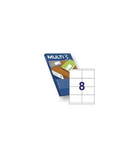 ETIQUETAS ADHESIVAS MULTI3 105x70 mm - PAQUETE DE 100 HOJAS