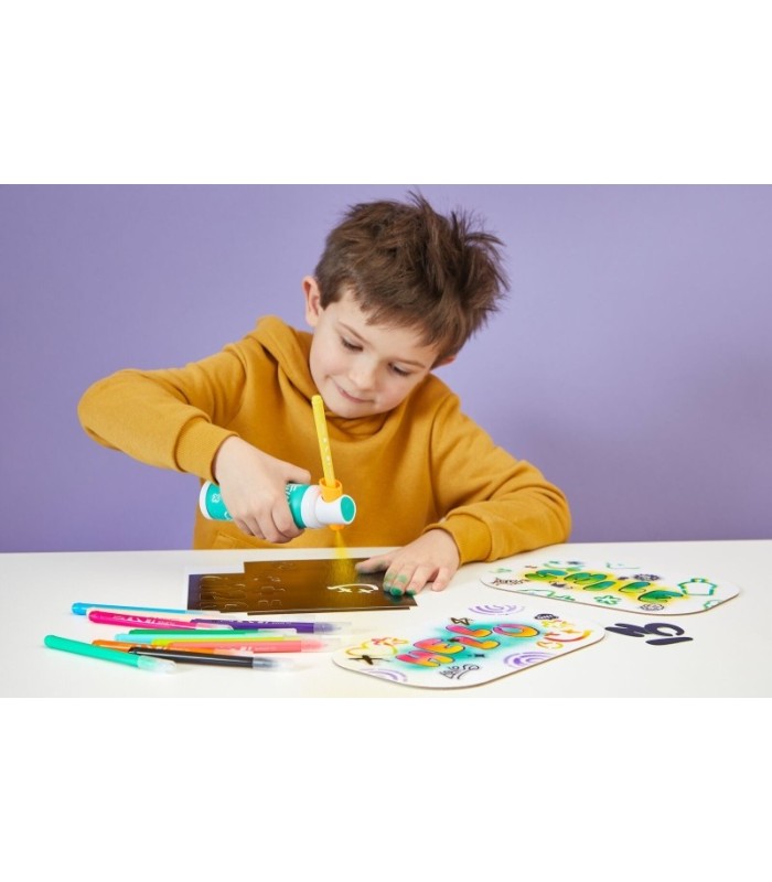 KIT DE AEROGRAFO PARA NIÑOS AIRBRUSH MAKER MAPED + PACK DE RECAMBIOS