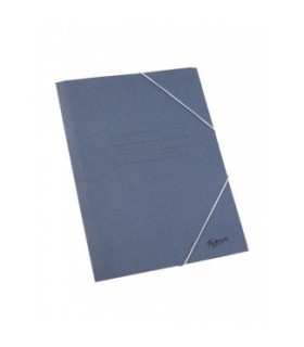 CARPETA GOMAS SOLAPA FABRISA AZUL - TAMAÑO FOLIO