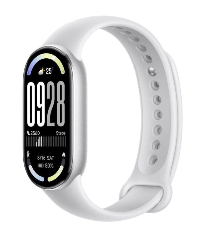 PULSERA XIAOMI MI SMART BAND 10 PLATA - PANTALLA AMOLED 1 72" - AUTONOMIA HASTA 21 DIAS
