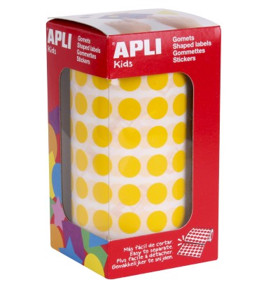 GOMET CIRCULOS AMARILLO 10 5MM APLI