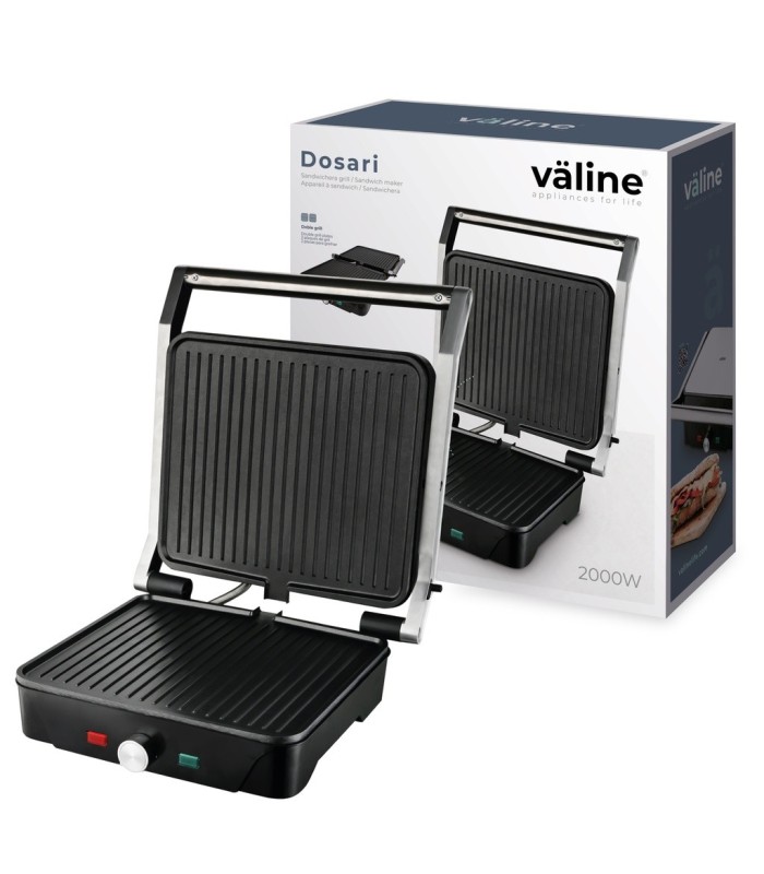 SANDWICHERA GRILL DOSARI GSC - POTENCIA 2000W - APERTURA 180º
