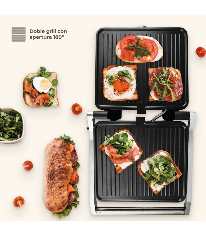 SANDWICHERA GRILL DOSARI GSC - POTENCIA 2000W - APERTURA 180º