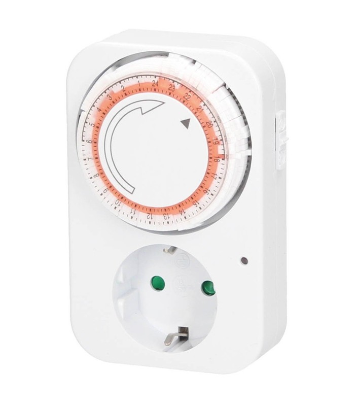 TEMPORIZADOR MECANICO DIARIO 24 horas GSC - INTERVALOS 15 MINUTOS - MAX  3500W