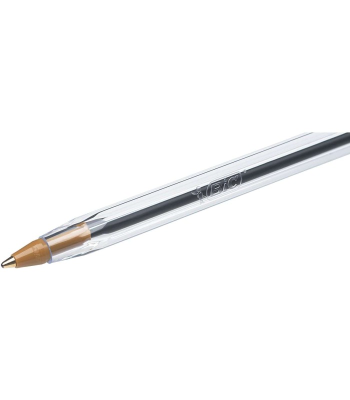 BOLIGRAFO BIC CRISTAL ORIGINAL NEGRO - PUNTA REDONDA 1 0mm - TRAZO 0 4mm