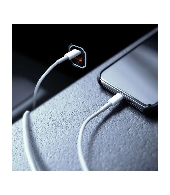 CARGADOR DE COCHE AISENS 38W NEGRO - 2 PUERTOS DE CARGA RAPIDA 3 0 - 1 USB-A + 1 USB-C