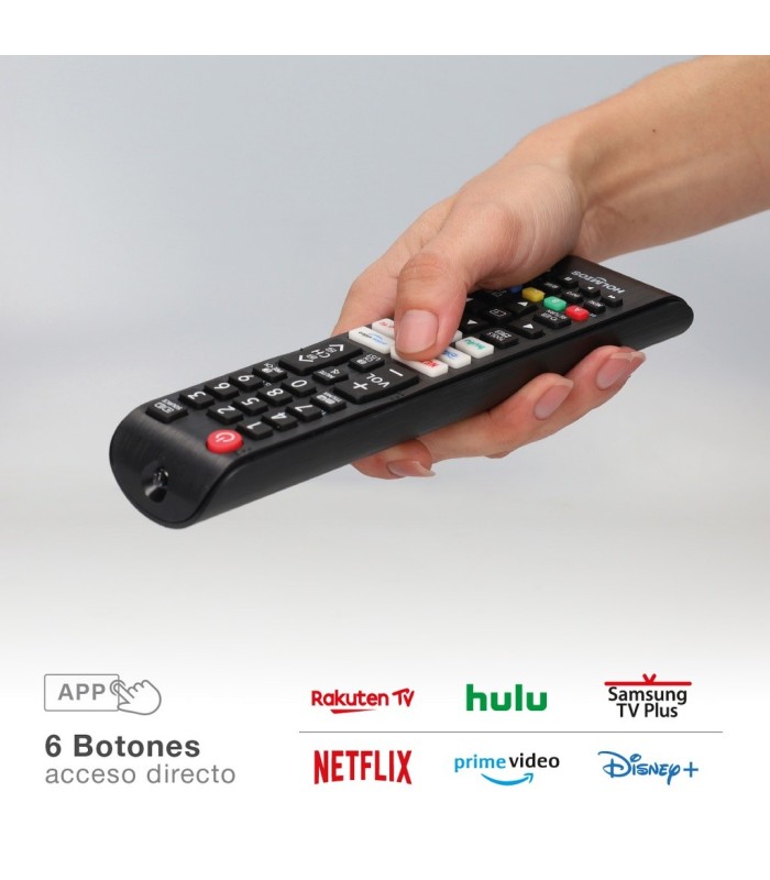 MANDO A DISTANCIA HOLMIOS GSC COMPATIBLE CON SAMSUNG - NO NECESITA INSTALACION