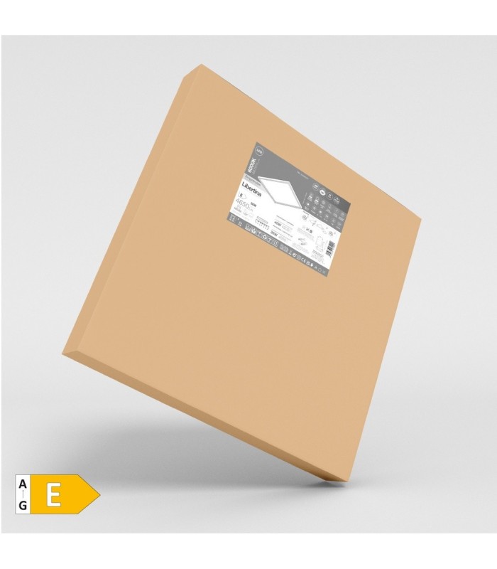 PANEL LED EMPOTRABLE LIBERTINA - MARCO BLANCO - 40W 60x60 LUZ BLANCA 6000K 4.200 LUMENES