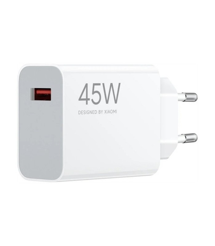 CARGADOR DE PARED XIAOMI 45W TURBO BLANCO - 1 x USB-A - AJUSTE DE POTENCIA INTELIGENTE