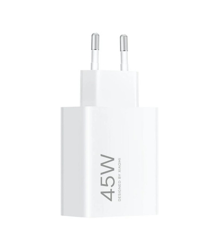 CARGADOR DE PARED XIAOMI 45W TURBO BLANCO - 1 x USB-A - AJUSTE DE POTENCIA INTELIGENTE