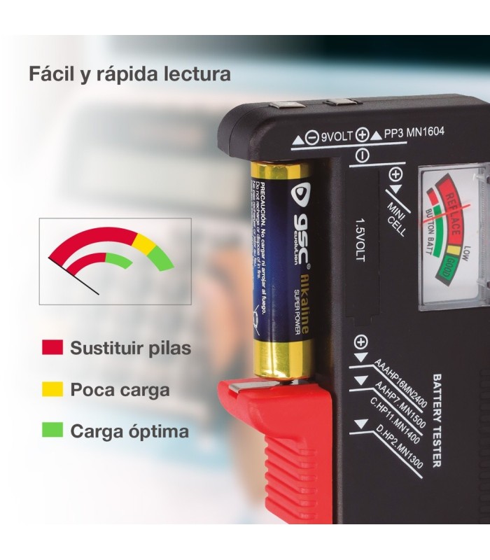 COMPROBADOR DE PILAS HANTUMS GSC
