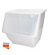 CONTENEDOR APILABLE CON RUEDAS DOVELIS GSC BLANCO 36 LITROS