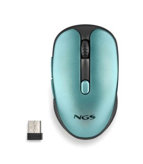 RATON INALAMBRICO NGS EVO RUST VERDE AGUA - USB 1600dpi - RECARGABLE - 5 BOTONES