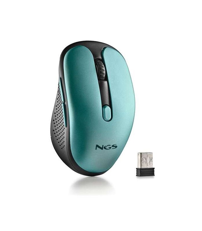 RATON INALAMBRICO NGS EVO RUST VERDE AGUA - USB 1600dpi - RECARGABLE - 5 BOTONES