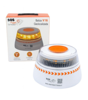 BALIZA DE SEÑALIZACION DE EMERGENCIA V16 GEOLOCALIZADA SOS FLASH - ALCANCE 1 KILOMETRO