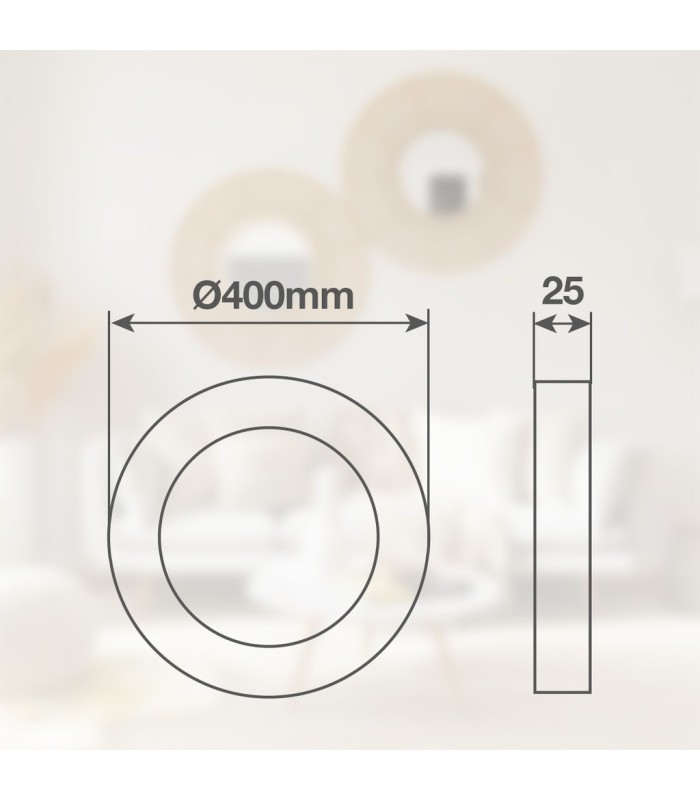 PLAFON TECHO LED CIRCULAR BELAIR GSC BLANCO 32W LUZ CCT 3520 LUMENES IP44