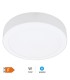 PLAFON SUPERFICIE DOWNLIGHT LED REDONDO BOGUR BLANCO 12W LUZ BLANCA 6500K 1200 LUMENES