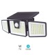 APLIQUE SOLAR LED ORIENTABLE MARLO GSC NEGRO 7W LUZ BLANCA 6500K 700 LUMENES - CON SENSOR