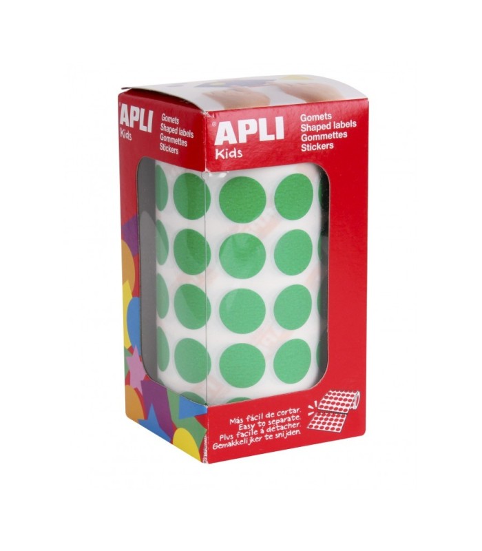 GOMET CIRCULOS VERDE 15MM APLI