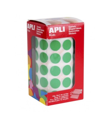 GOMET CIRCULOS VERDE 15MM APLI