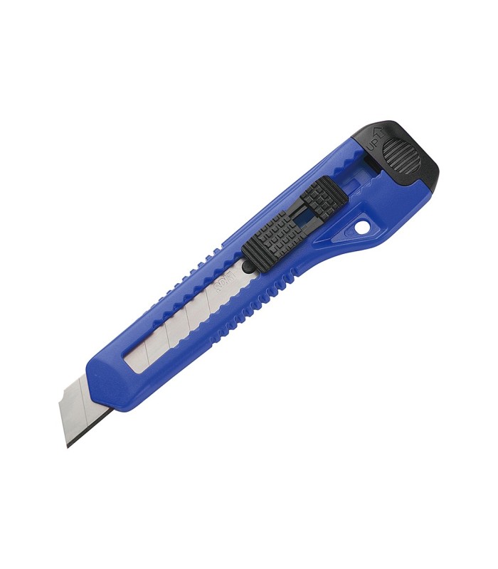 CUTTER GRANDE 18mm PLASTICO CON FRENO SDI - COLORES SURTIDOS