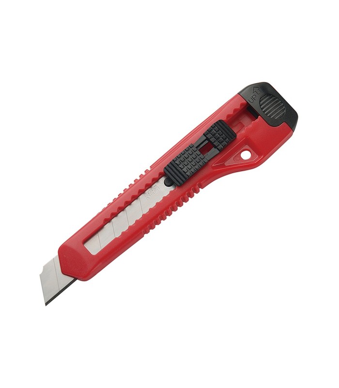 CUTTER GRANDE 18mm PLASTICO CON FRENO SDI - COLORES SURTIDOS