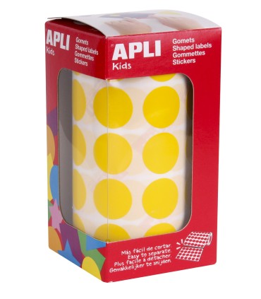 GOMET CIRCULO AMARILLO 20MM APLI