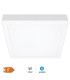 PLAFON SUPERFICIE DOWNLIGHT LED CUADRADO BLANCO VASAN GSC 18W LUZ BLANCA 6500K 1620 LUMENE