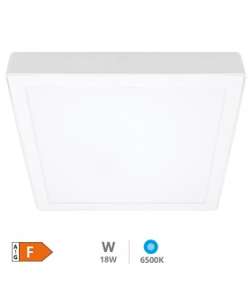 PLAFON SUPERFICIE DOWNLIGHT LED CUADRADO BLANCO VASAN GSC 18W LUZ BLANCA 6500K 1620 LUMENE