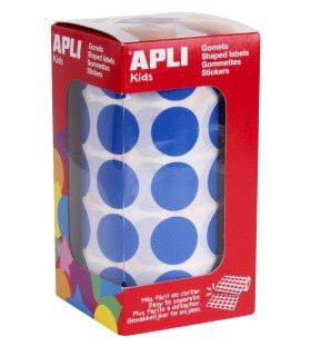 GOMET CIRCULO AZUL 20MM APLI