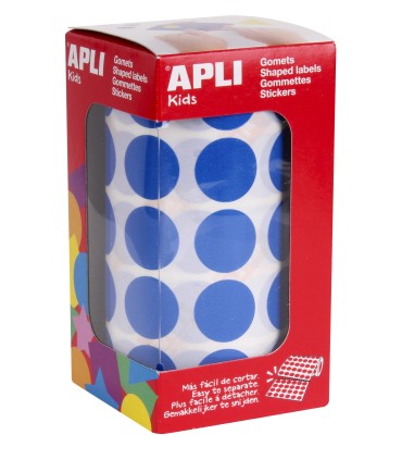 GOMET CIRCULO AZUL 20MM APLI