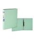CARPETA PP A4 4 ANILLAS 25 LOMO REDONDO PASTEL VERDE BISMARK