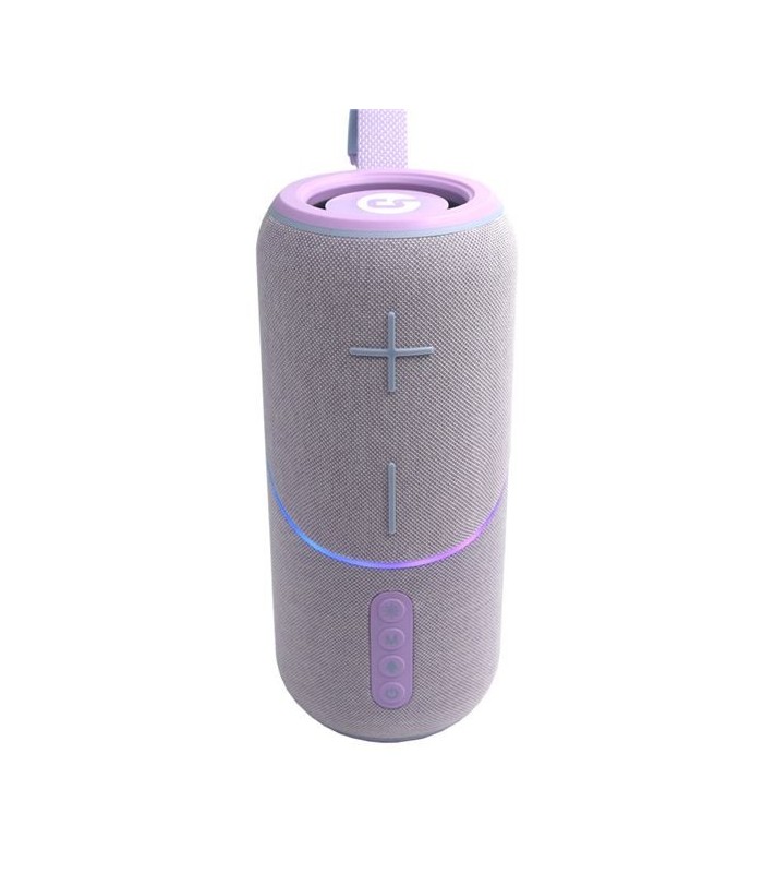 ALTAVOZ BLUETOOTH COOLSOUND RAINBOW BEAT 20W VIOLETA - USB, MICROSD Y AUX  - ILUMINACION R
