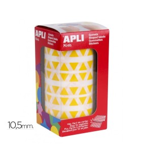 GOMET TRIANGULOS AMARILLOS 10,5MM APLI