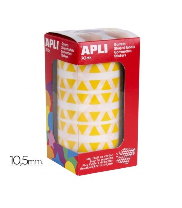 GOMET TRIANGULOS AMARILLOS 10,5MM APLI
