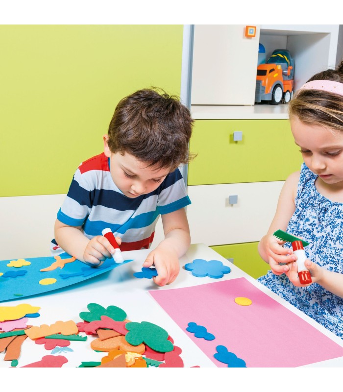 GOMA EVA APLI PACK 10 LAMINAS A4 COLORES SURTIDOS 210X297X2MM