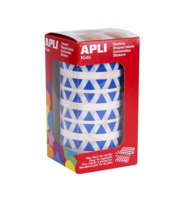 GOMET TRIANGULOS AZUL 10,5MM APLI