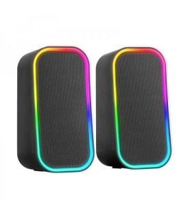 ALTAVOCES 2 0 MS-OM MARS GAMING 20W NEGROS - BLUETOOTH 5 3 Y AUX-IN - ILUMINACION RGB