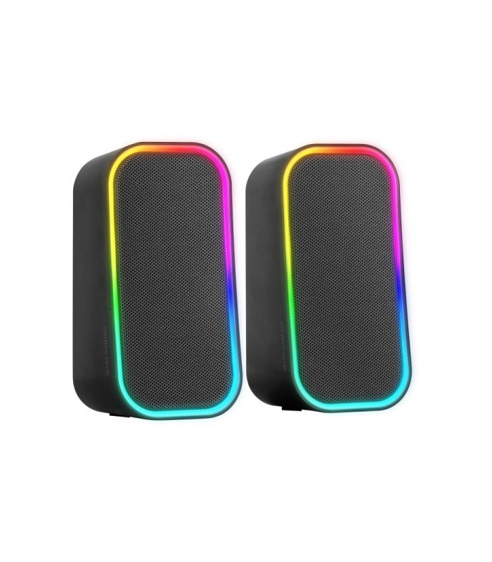 ALTAVOCES 2 0 MS-OM MARS GAMING 20W NEGROS - BLUETOOTH 5 3 Y AUX-IN - ILUMINACION RGB