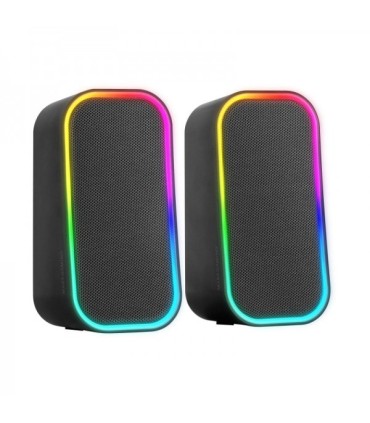 ALTAVOCES 2 0 MS-OM MARS GAMING 20W NEGROS - BLUETOOTH 5 3 Y AUX-IN - ILUMINACION RGB
