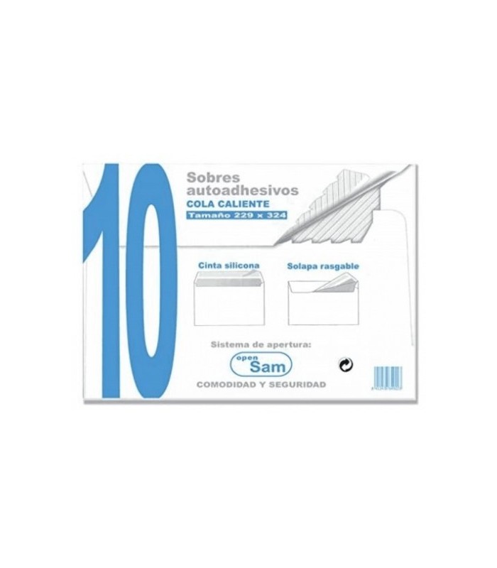 SOBRE AUTOADHESIVO SAM TAMAÑO A4 229x324 - PAQUETE 10 UNIDADES