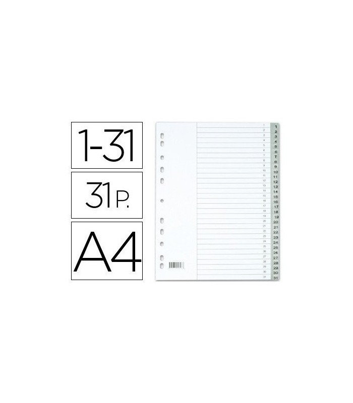 SEPARADORES ABECEDARIO POLIPROPILENO POESSA