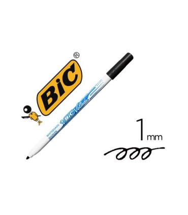 ROTULADOR PIZARRA BLANCA BIC VELLEDA NEGRO PUNTA FINE