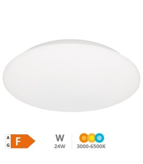 PLAFON TECHO LED REDONDO KANDAK GSC BLANCO 24W LUZ CCT 2760 LUMENES